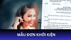 mẫu đơn khởi kiện