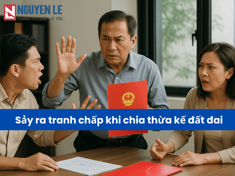 Sảy ra tranh chấp khi chia thừa kế đất đai