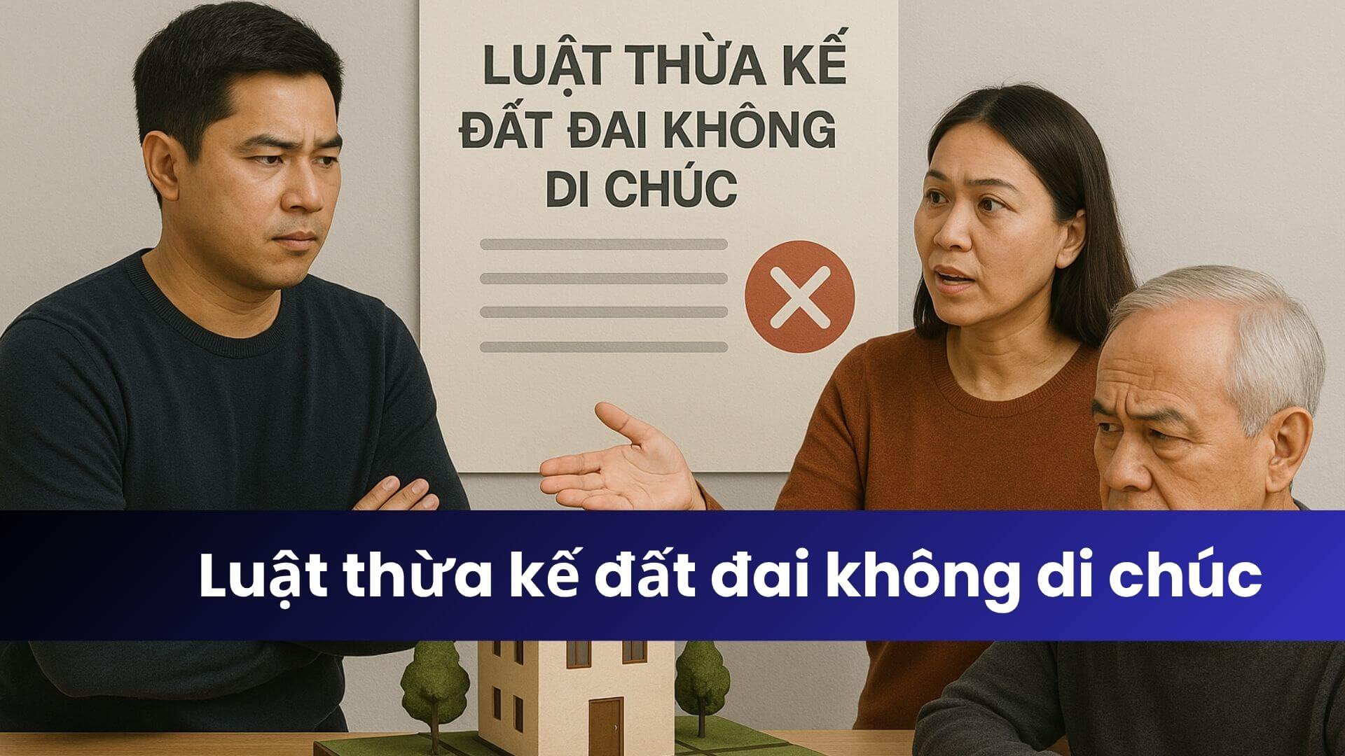 luật thừa kế đất đai không di chúc