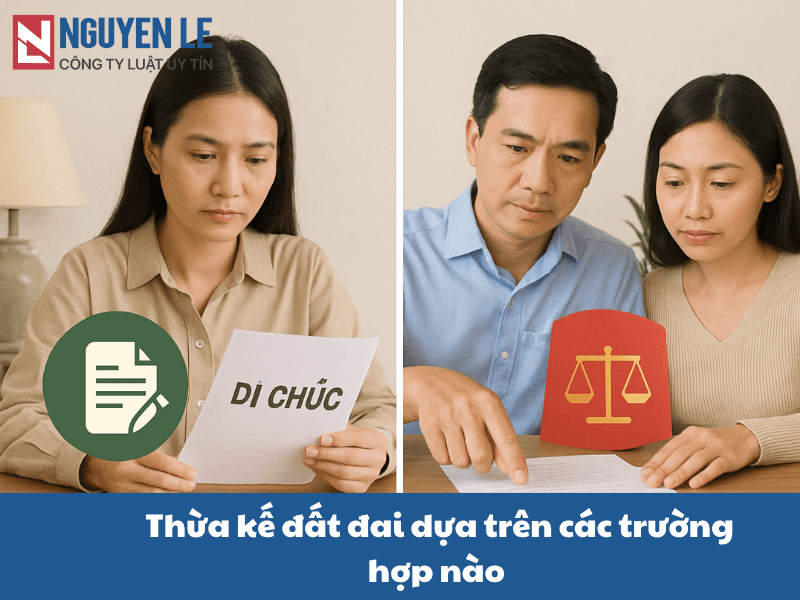 Thừa kế đất đai dựa trên các trường hợp nào