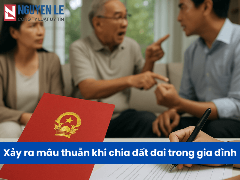 xảy ra mâu thuẫn khi chia đất đai trong gia đình