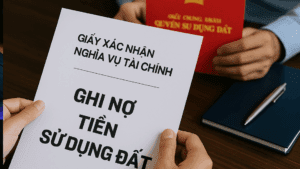 ghi nợ tiền sử dụng đất