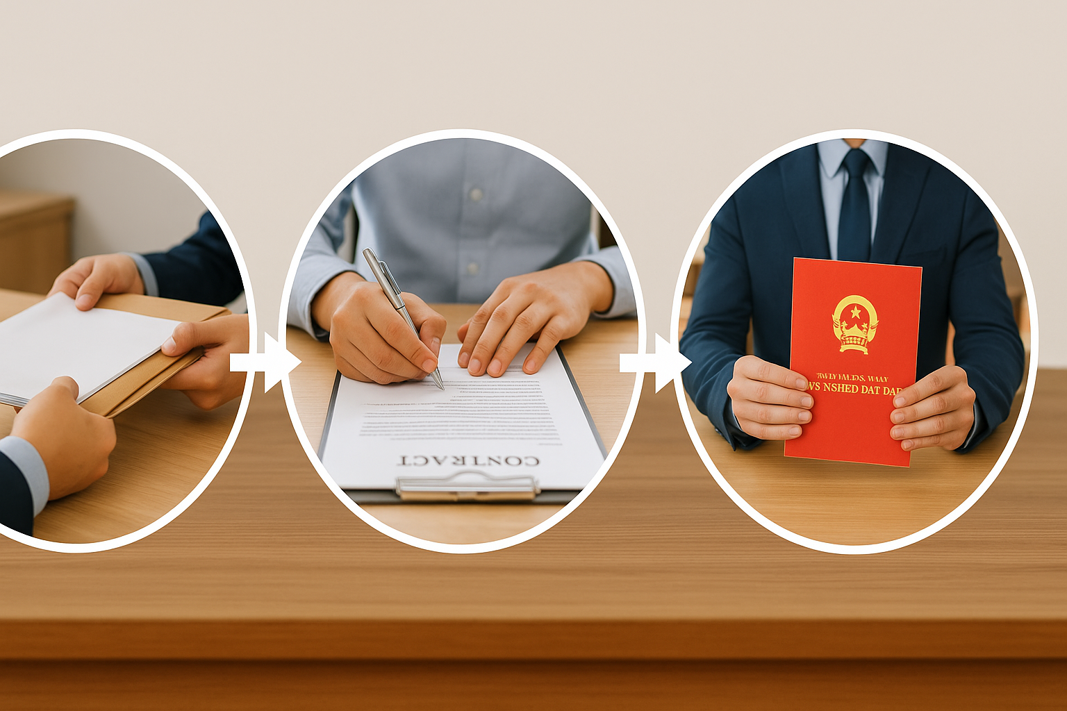 quy trình thực hiện việc sang tên sổ đỏ