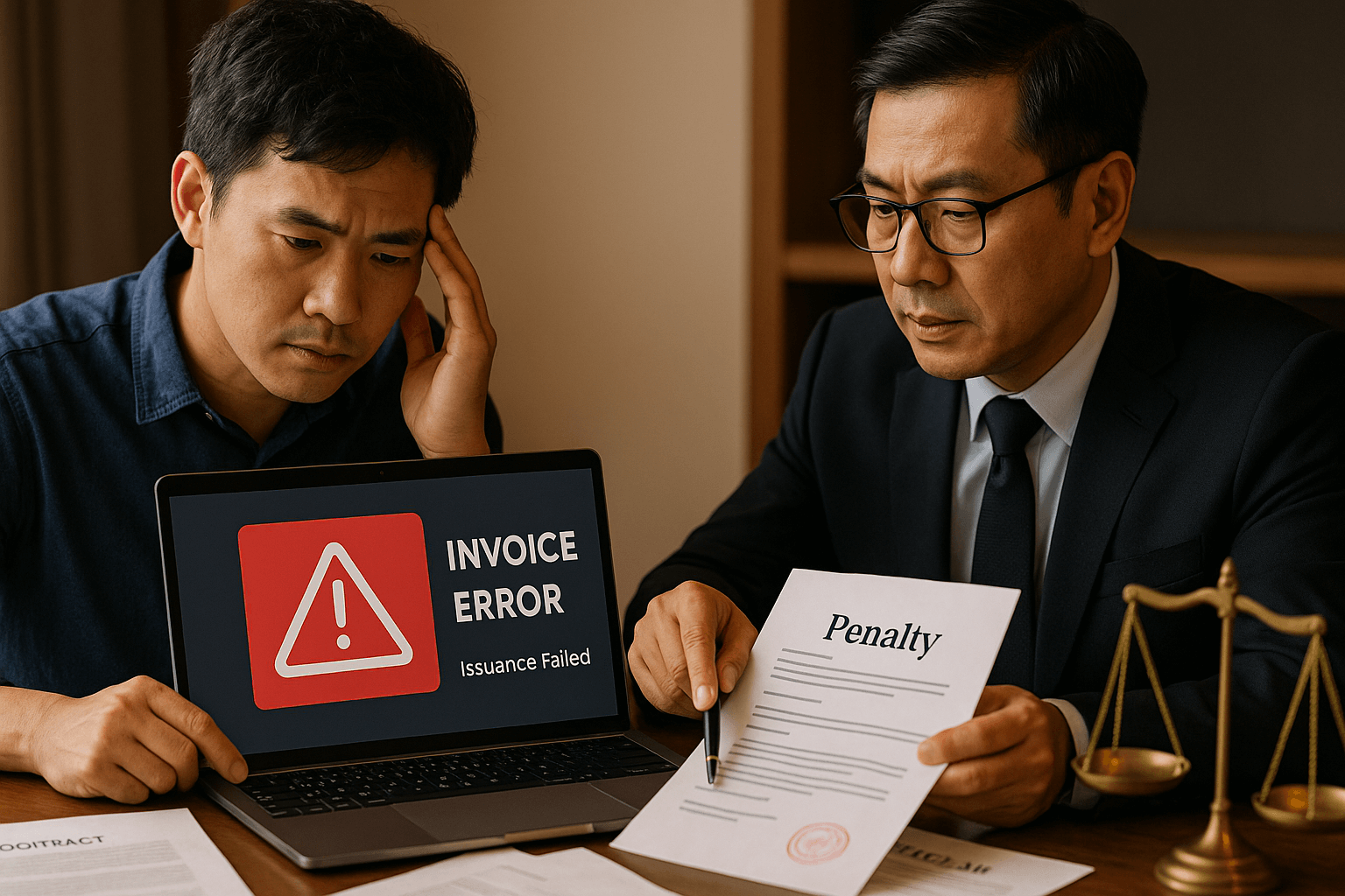 xử lý sai sót khi không xuất hoá đơn điện tử